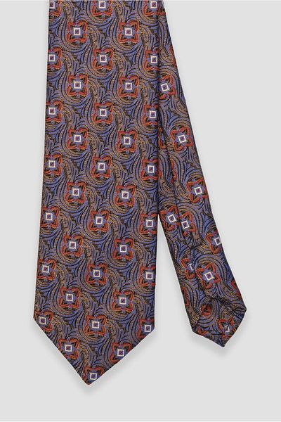 Abbate Tie 8 cm Microfiber Polyester Yellow Men's Patterned Tie