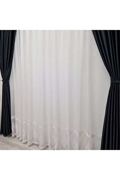 Perdelenoi by Igni Comex Blackout Drapes, Black, Set Of 2 Pieces