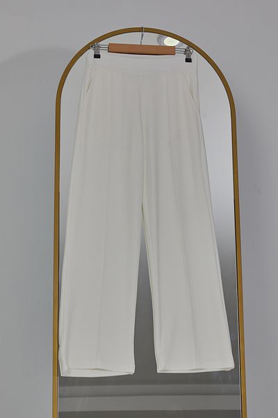 DPARİS Modal Grass Soft Textured Wide Leg Trousers