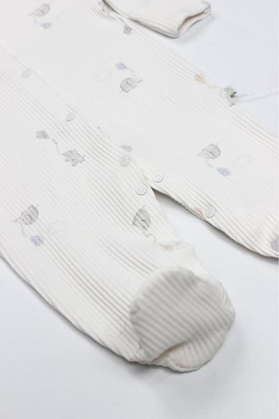 Toptan Bulurum Bistyle flying elephant jumpsuit 15112 ecru gray