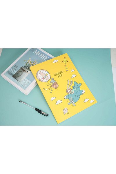 Midi A4 activity book car line notebook