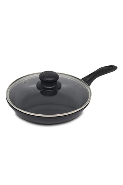 HOMEWAY Deep Frypan with Lid, 26 cm
