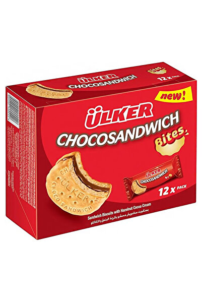 Ülker بسكويت ساندويتش أولكر مع كريمة الكاكاو والبندق، 32 غرام × 12