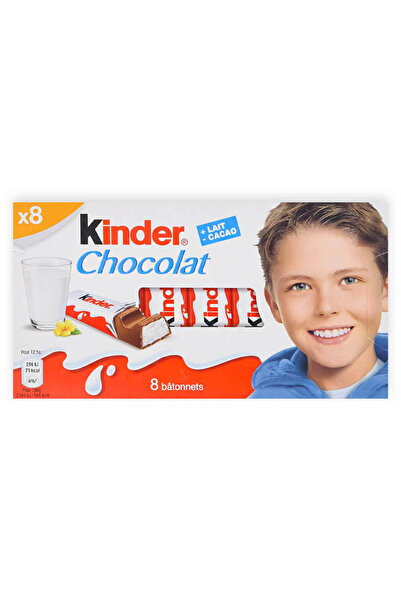 Kinder لوح شوكولاتة بالحليب والكاكاو، عبوة من الألواح، 100 غرام