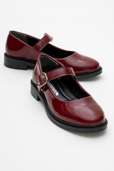 CCWAY AYAKKABI Women's daily shoes burgundy patent leather