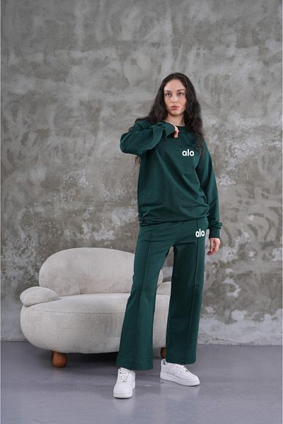 JANSO GROUP -Women's 2-Piece Set Sweatshirt - Pants Cotton Printed