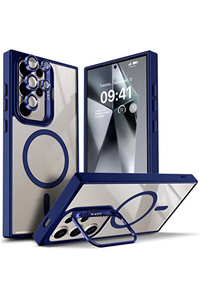 m.tk moveteck Samsung Galaxy S24 Ultra Kılıf Standlı Mika Magsafe Hassas Buto...