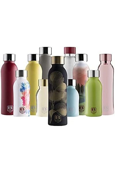 BUGATTI B Bottle Twin Insulated and Reusable Stainless Steel Bottle for Hot and Cold Water - Leaves