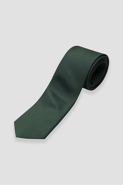 Abbate Tie 8 cm Microfiber Polyester Khaki Men's Patterned Tie