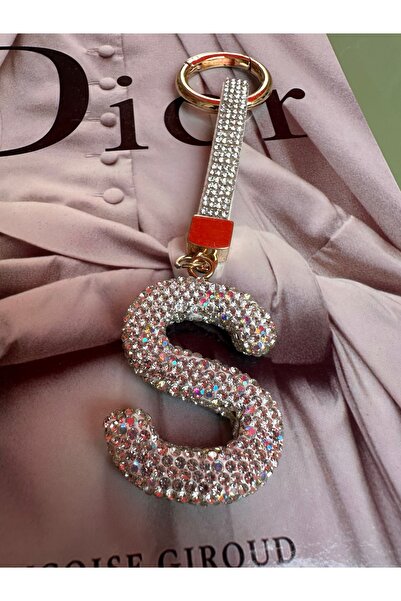 Milena Designer Store Milena Istanbul Letter Stone Bag Charm / Keychain / Car Ornament - Letter S
