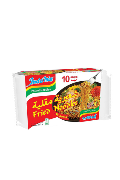 İndomie نودلز مقلية سريعة التحضير، 80 غرام × 10 قطع