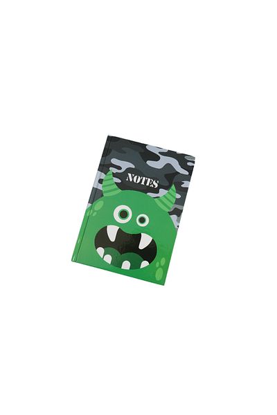 Midi A5 Camouflage little monsters hardback notebook