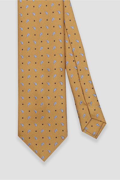 Abbate Tie 8 cm Microfiber Polyester Salmon Men's Patterned Tie