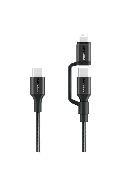 Promate 1.2m 60W High-Speed Charging Cable for All Devices, Apple MFi Certified