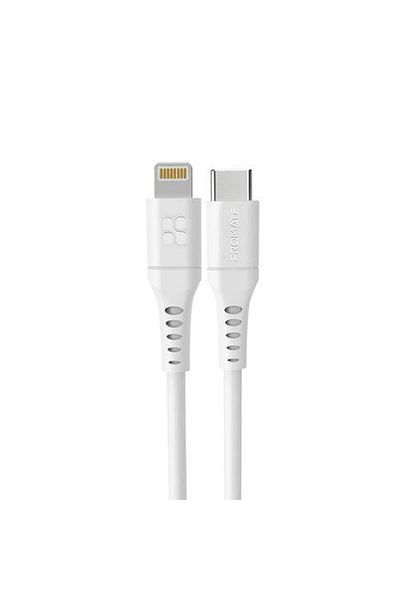 Promate A powerful 20W charging cable with USB-C to Lightning technology for an unparalleled charging experience. Made of silicone.