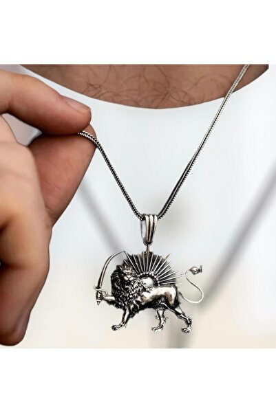 vogutima jewelery&silver by timuçin mavili Gümüş Kolye - Iran Pehlevi Aslanı ...