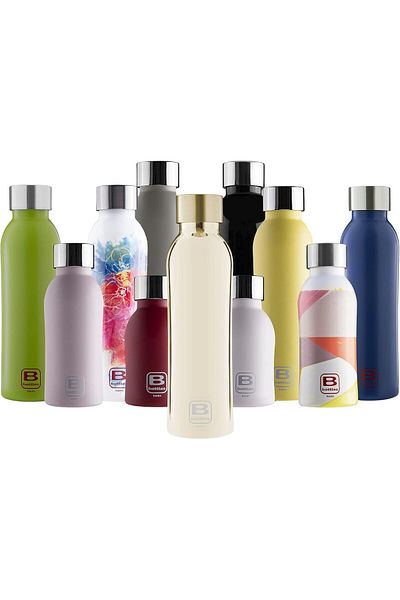 BUGATTI B Bottles Twin Insulated 18/10 Stainless Steel Water Bottle for Cold and Hot Water - Gold Gl