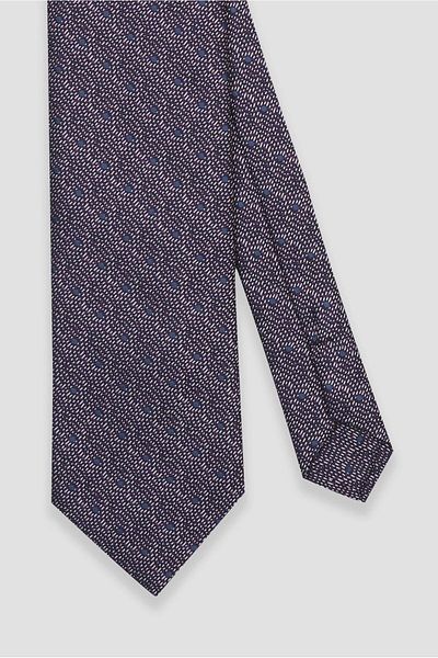 Abbate Tie 8 cm Microfiber Polyester Plum Men's Patterned Tie