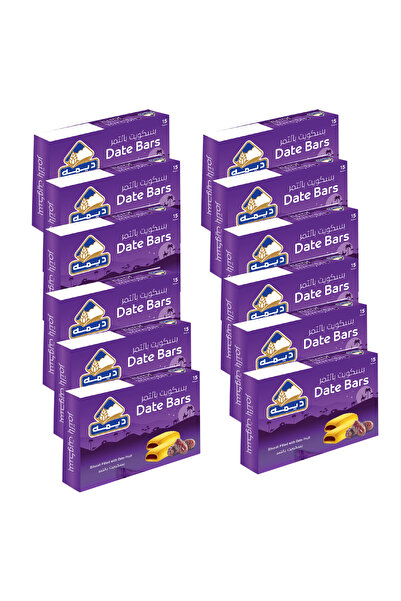 Deemah بسكويت التمر، 15 × 25 جم × 12