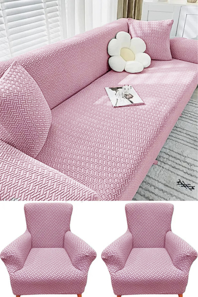 Bright Home 3.3.1.1 Husă pentru scaun Husă pentru scaun Set de huse pentru canapea din material textil de casă