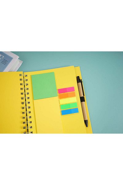 Midi Simple with pen coil notebook/yellow