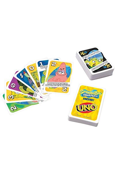 Mattel Games UNO - SpongeBob Card Game with 112 Cards & Instructions for Players 7 Years Old & up