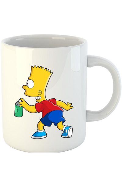 OEM Cana The Simpsons Spray Son Office Sitcom Heroes Bart, alba, 330 ml