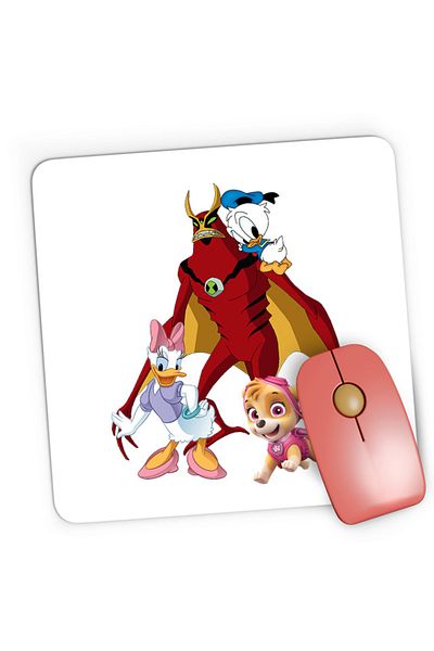 OEM Mousepad Gaming Ben10 Donald Duck Baby Daisy Skye Paw Patrol, 21x19 см