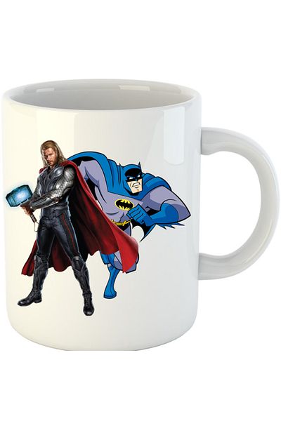 OEM Cana Thor Batman Super Hero DC Universe, alba, 330 ml