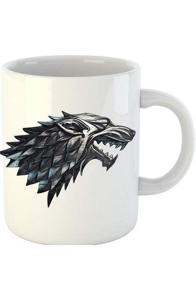 OEM Cana Game of Thrones Wolf Head Banner Tribute, alba, 330 ml
