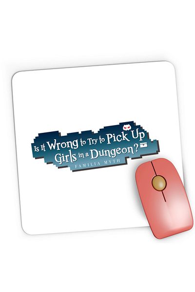 OEM Mousepad Gaming Is It Wrong To Pick Up Girls In Dungeons DanMachi Logo, 21x19 см