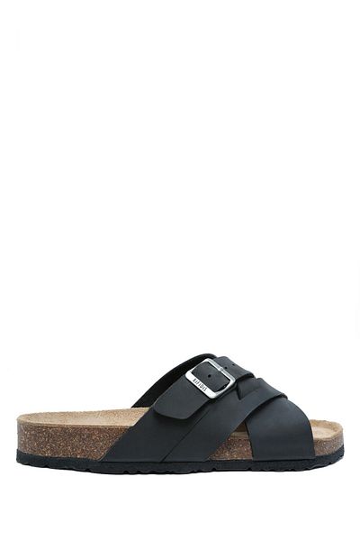 Kifidis KS0762SE Ανδρικές παντόφλες από φελλό Soft Step 40-46 04 - Μαύρο ματ