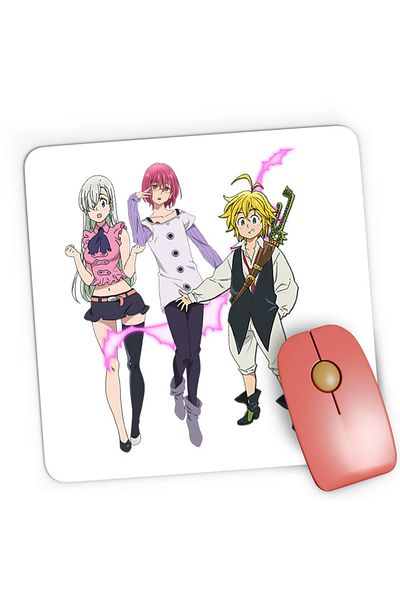 OEM Mousepad Gaming Seven Deadly Sins Elizabeth Lust Gowther Simatrix, 21x19 см
