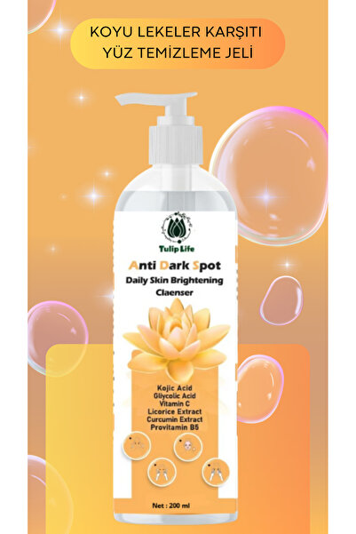 Tuliplife Kojik Asit Glikolik Asit Vitamin C Licorice ve Curcumin Extract Yüz...
