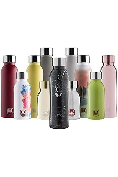 BUGATTI B Bottle Twin Ultra-light and Thermal 18/10 Stainless Steel Bottle for Cold and Hot Water -