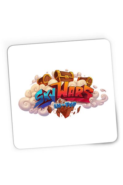OEM Mousepad Gaming Roblox Minecraft Skywars PVP World Champion, 21x19 см
