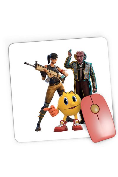 OEM Mousepad Gaming Fortnite Pacman Star Trek Gameplay Survival, 21x19 см