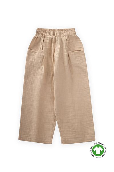 Cigit Organic Muslin Trousers 2-10 Years Beige