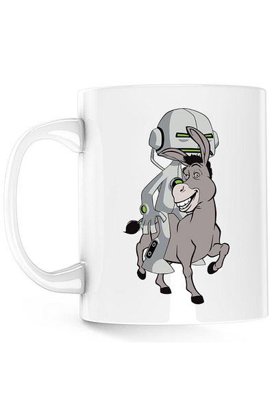 OEM Cana Ben10 Shrek Donkey Small Monster Master, alba, 330 ml