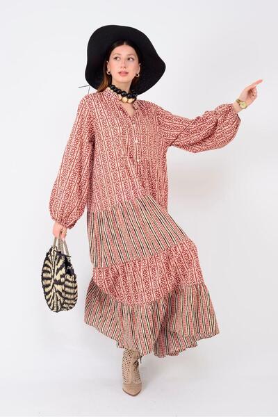 Park Moda An10634 Marin Garni Detailed Dress