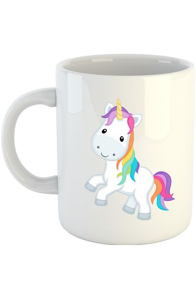 OEM Cana Unicorn Squad Colorful Cute Toy Fluffy, alba, 330 ml