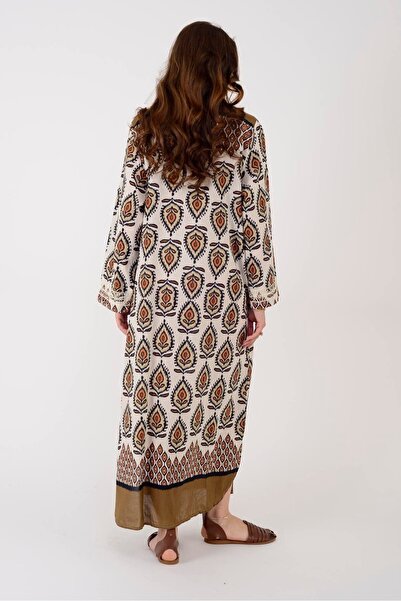 Park Moda An10708 Marine Embroidery Detailed Dress