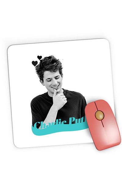 OEM Mousepad Gaming Charlie Puth Lovers Hearts Sky Cool Singer, 21x19 см