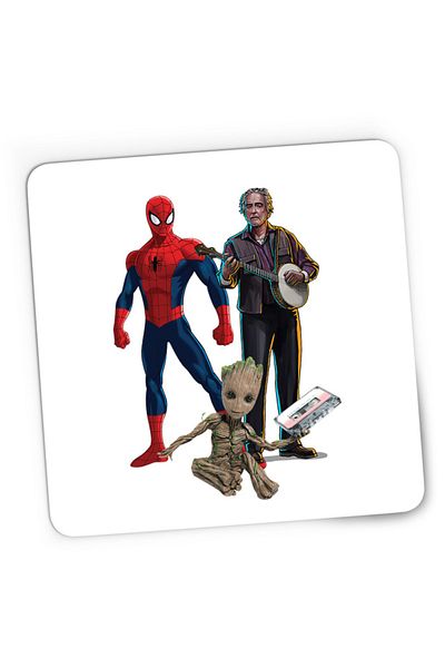 OEM Mousepad Gaming Spiderman Music Star Trek Baby Groot, 21x19 см