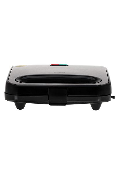 Adler Europe Aparat de gătit sandwich Adler | AD 3076 | 1000 W | Număr de plăci: 1 | Negru/Argintiu