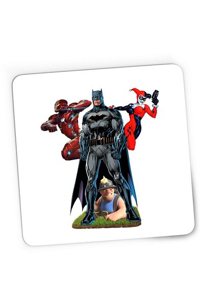 OEM Mousepad Gaming Clash of Clans Mine Batman Joker Woman Troll, 21x19 см