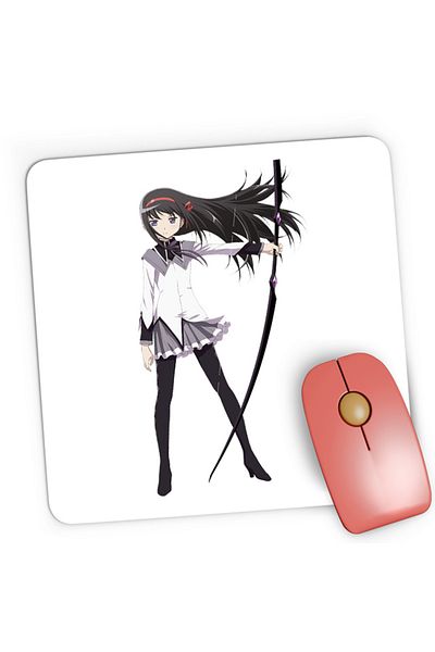 OEM Mousepad Gaming Madoka Magica Akemi Homura Bow Action Shoujo Bishoujo, 21x19 sec