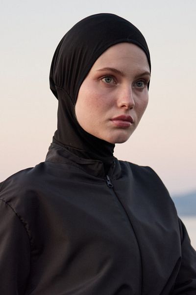 Bipantolon Γυναικείο Hijab Πλήρως Καλυμμένο Εύκαμπτο Καπέλο Θάλασσας/Πισίνας