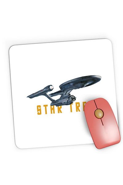 OEM Mousepad Gaming Star Trek Journey Spaceship Galaxy Explore Universe Adventure, 21x19 см