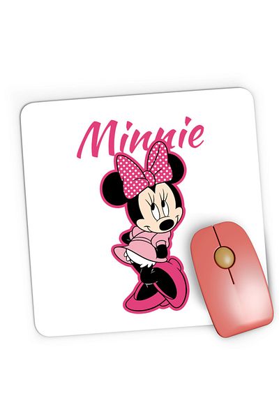 OEM Mousepad Gaming Mickey Mouse Minnie Lady Beautiful Cartoon Children, 21x19 см